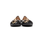 JW Anderson Black Anchor Logo Ballerina Flats