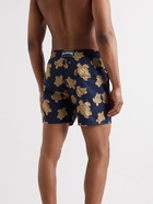 Vilebrequin - Moorea Printed ECONYL Mid-Length Swim Shorts - Blue