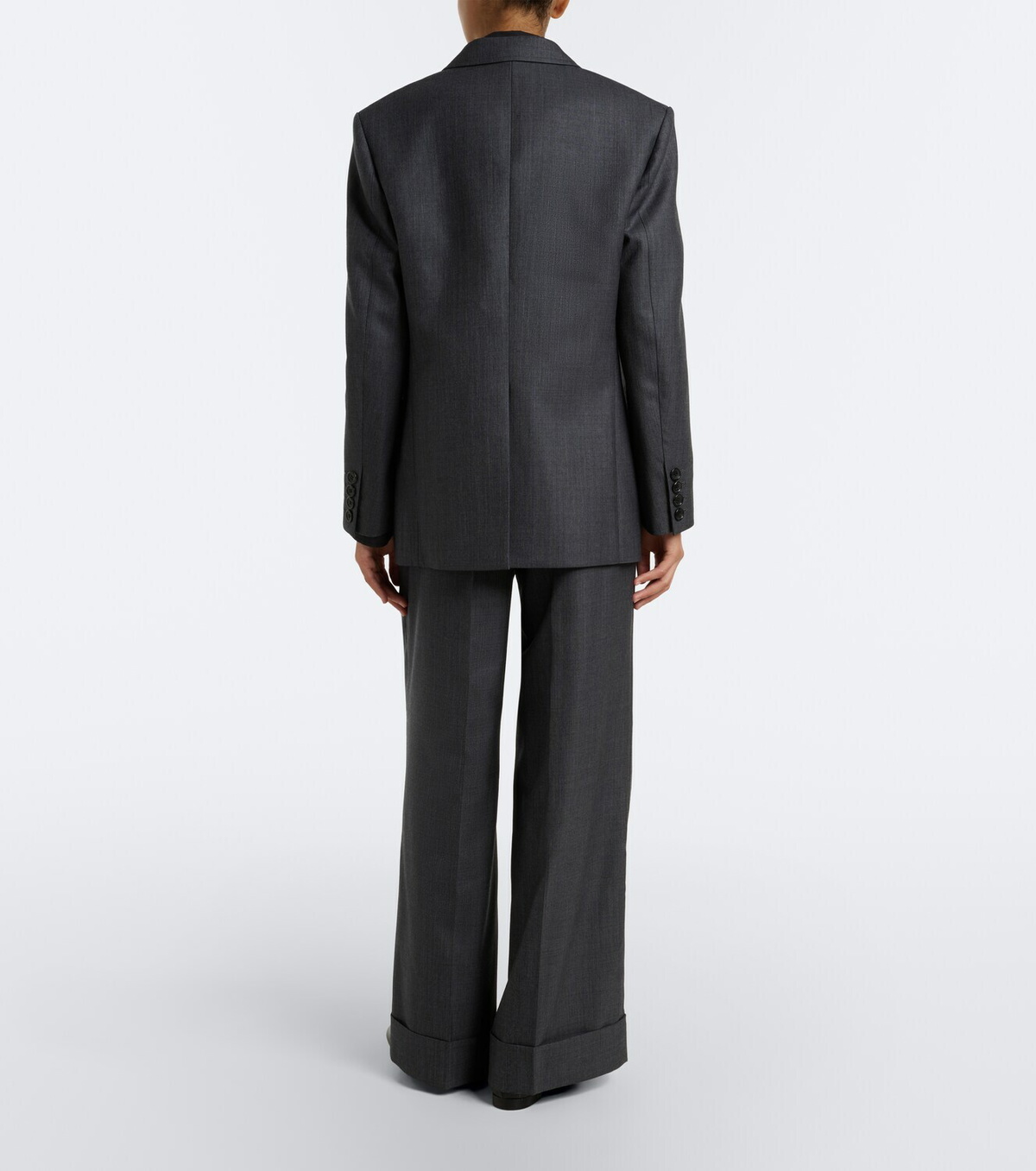 Junya Watanabe Pleated wool wide-leg pants