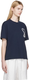 AMI Alexandre Mattiussi SSENSE Exclusive Navy Cotton T-Shirt