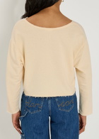 American Vintage Ofybow Cotton-blend Sweatshirt Cream