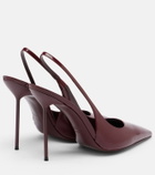 Paris Texas Lidia patent leather slingback pumps