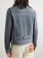 Thom Browne - Cropped Suede Jacket - Gray