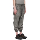 Boris Bidjan Saberi Grey Resin-Dyed Long John Lounge Pants