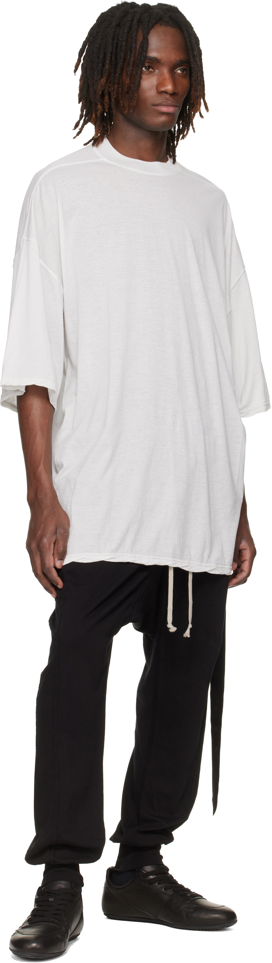 Rick Owens DRKSHDW Black Temple Drawstring Sweatpants