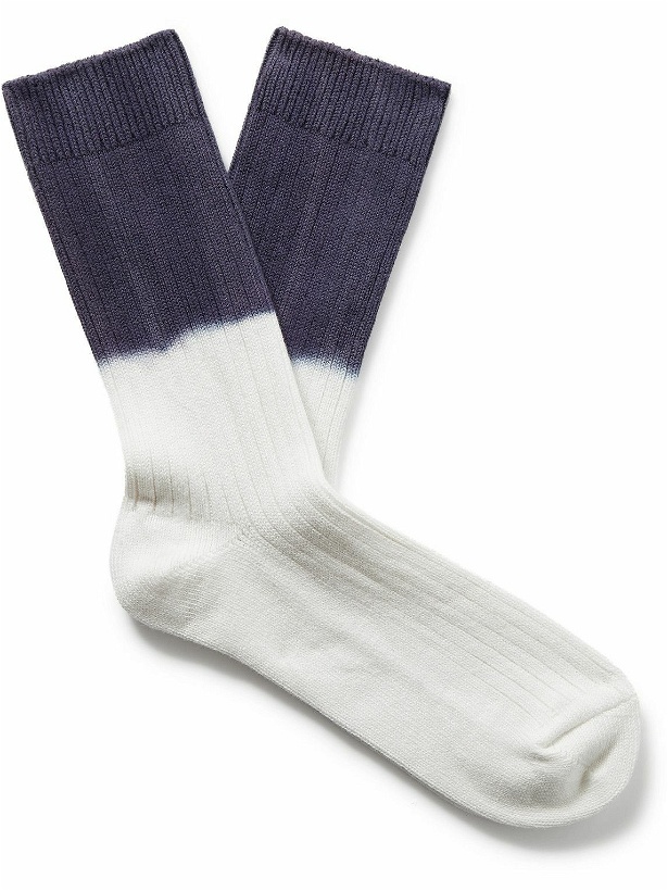 Photo: Rostersox - Dip-Dyed Cotton-Blend Socks