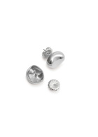 Agmes Gia Small Sterling Silver Stud Earrings - One Size