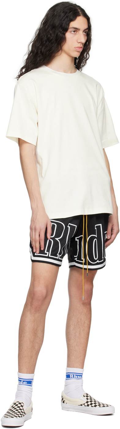 Rhude Black Polyester Shorts