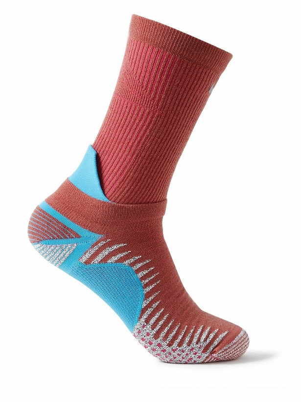 Photo: Nike Running - Layered Cushioned Dri-FIT Socks - Red - US 8