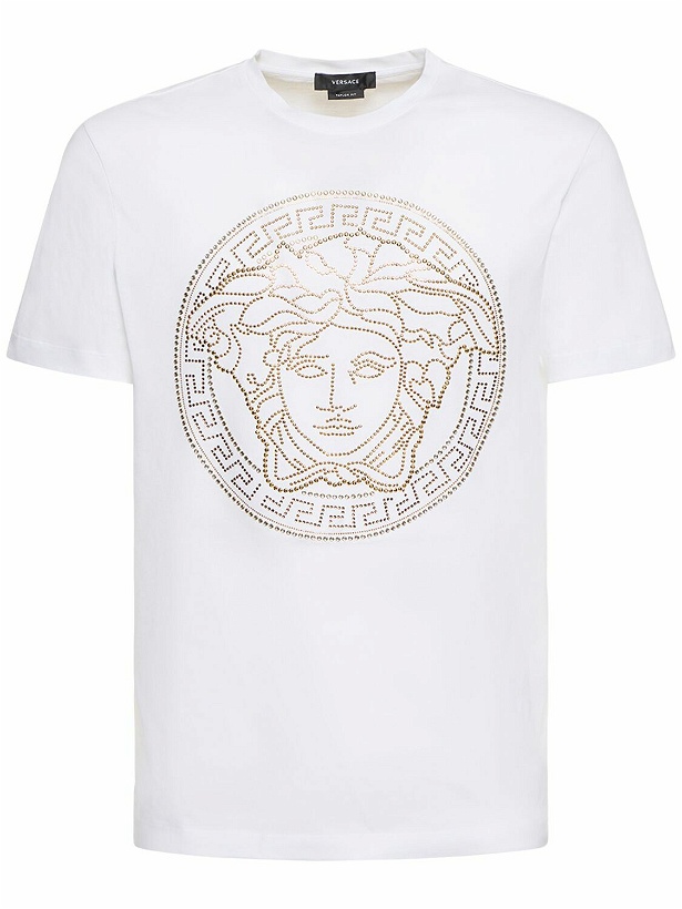 Photo: VERSACE - Medusa Printed Cotton T-shirt