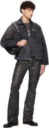 Enfants Riches Déprimés Black Blanket Lined Work Jacket