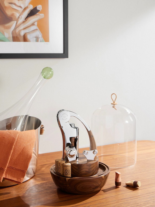 Photo: L'Atelier Du Vin - Oeno Motion Groom Walnut Wood, Glass and Steel Corkscrew Set