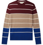 MARNI - Striped Virgin Wool-Blend Sweater - Blue