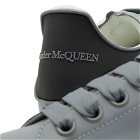 Alexander McQueen Men's Heel Tab Oversized Sneakers in Gun Grey