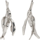 Y/Project Silver Abstract Floral Earrings