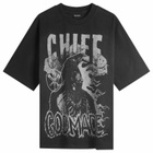 God Made Men's Chief T-Shirt in Washed Black