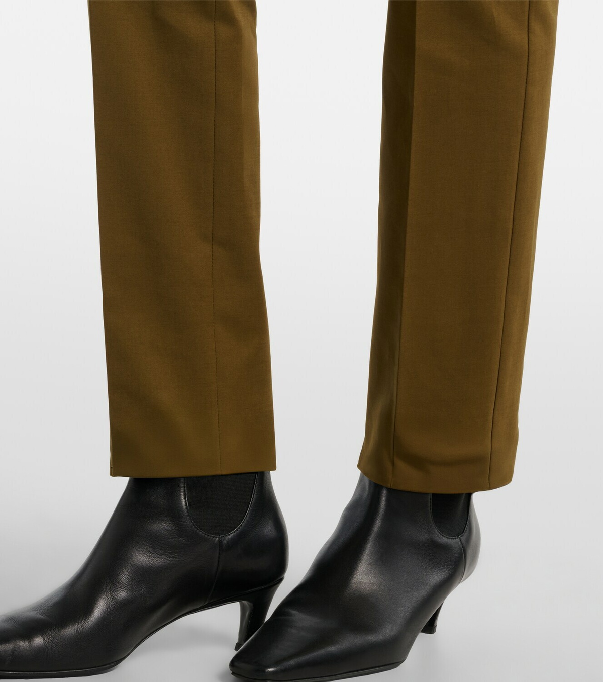 Max Mara Cotton-blend slim pants