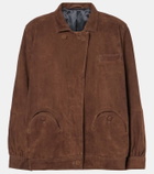 Blazé Milano Cleo suede bomber jacket