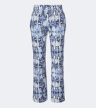 La DoubleJ 24/7 printed cotton straight pants