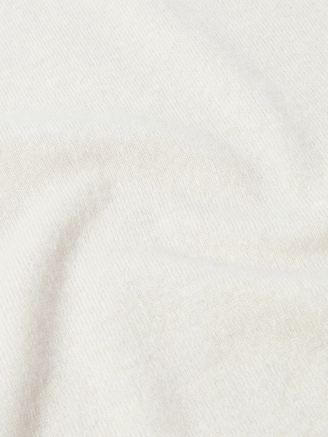 Kingsman - Slim-Fit Cashmere and Linen-Blend Sweater - Neutrals