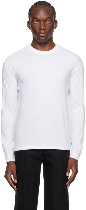 Photo: AURALEE White Seamless Long Sleeve T-Shirt