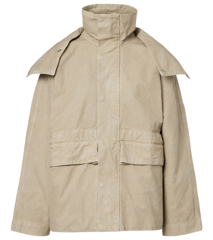 Photo: Victoria Beckham Hooded cotton canvas jacket