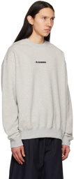 Jil Sander Gray Printed Sweatshirt