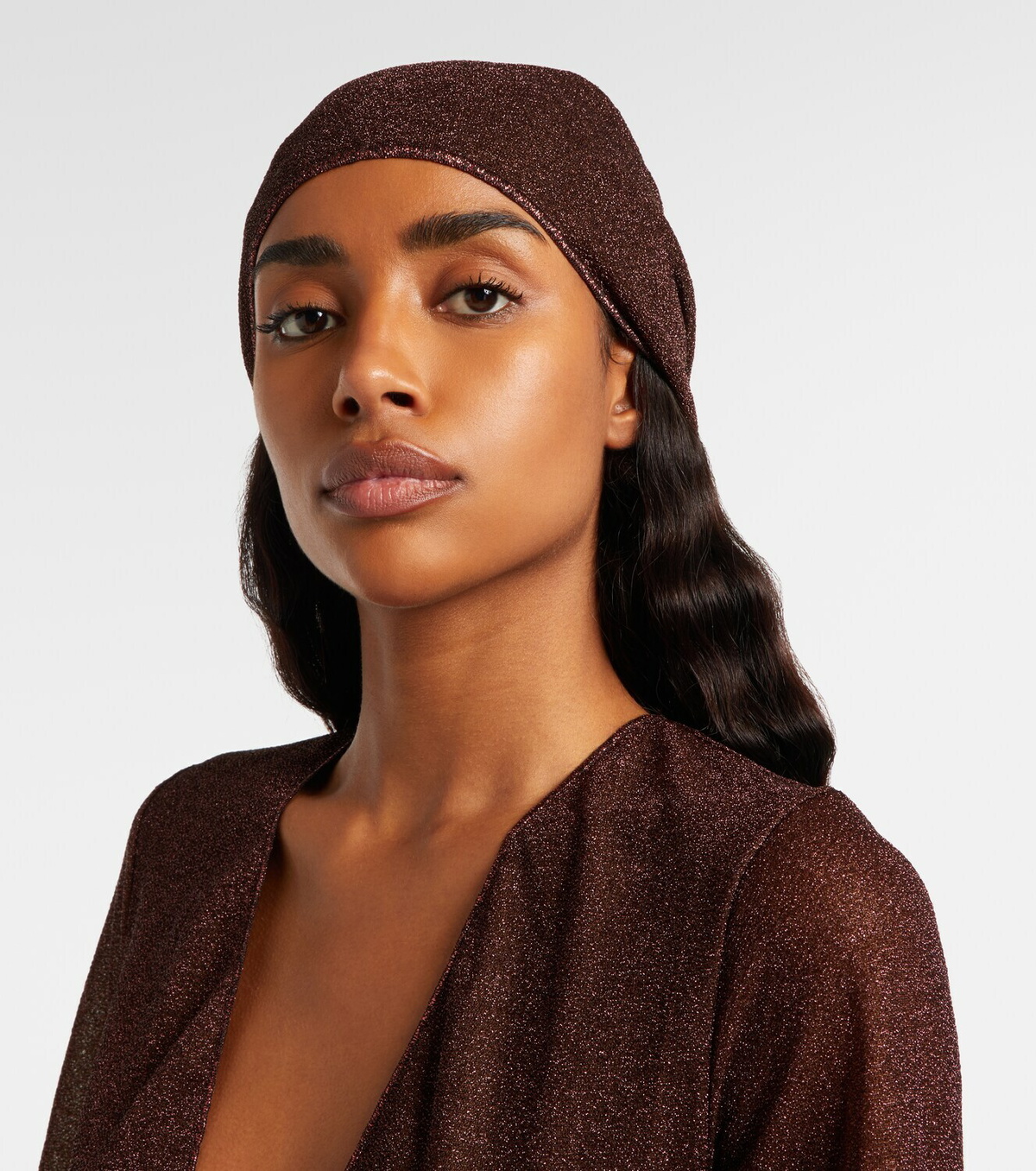 Oséree Lumière embellished scarf
