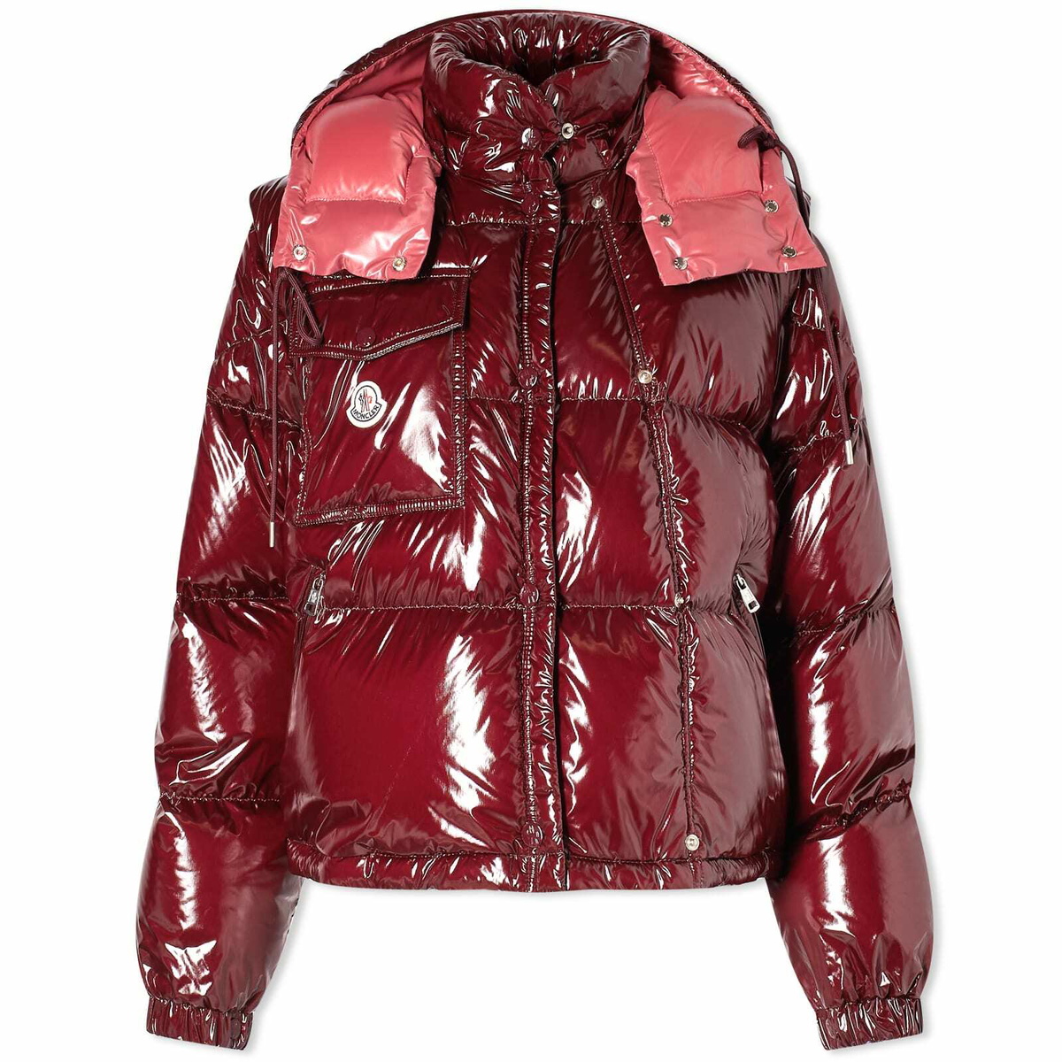 Moncler Women s Karakorum Padded Jacket in Burgundy Moncler