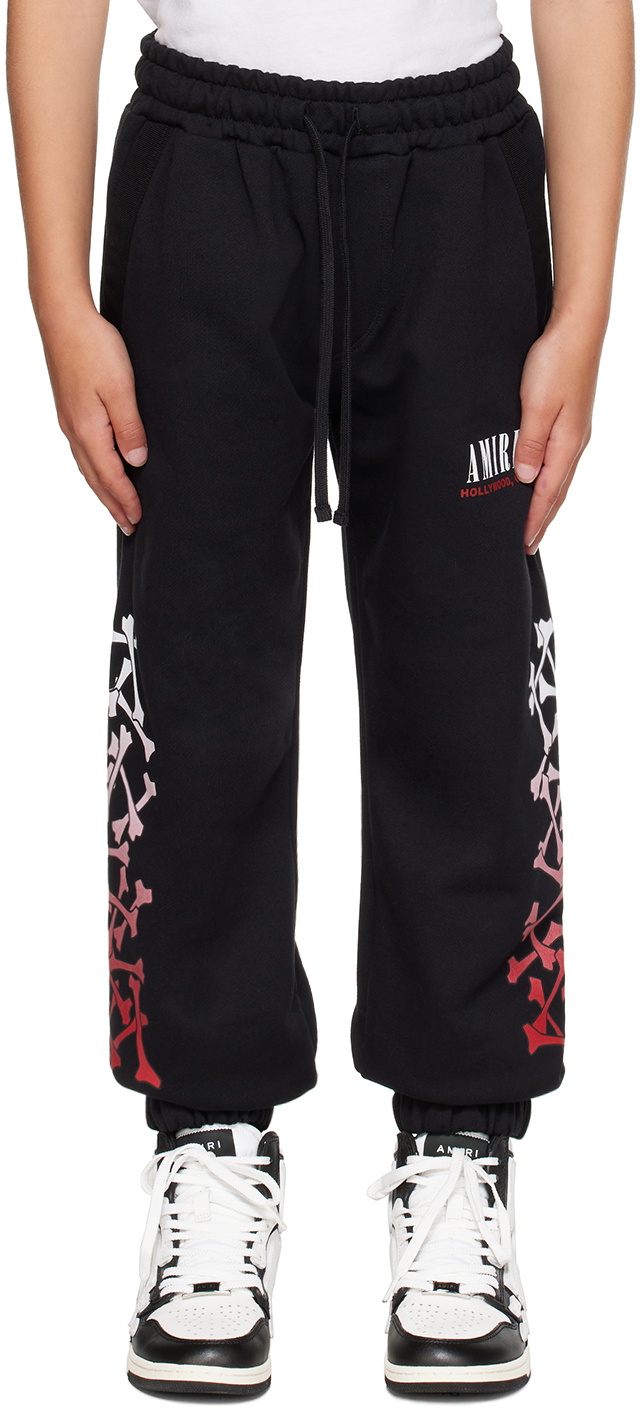 AMIRI KIDS logo-print sweatpants - Black