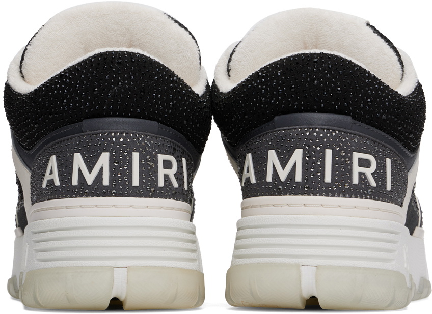 AMIRI Black Crystal Skel-Top Low Sneakers Amiri