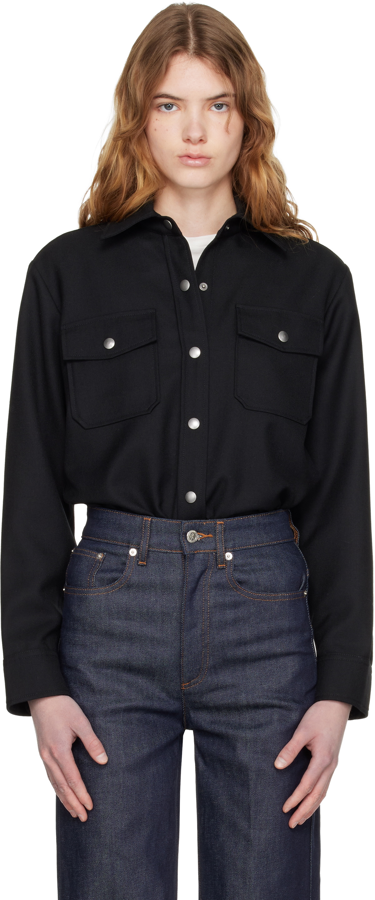 A.P.C. Black Over Shirt