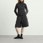 Y-3 Women's 3-Stripe Shorts in Black