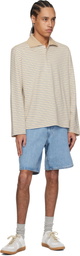 Levi's Blue 468 Stay Loose 9 Denim Shorts