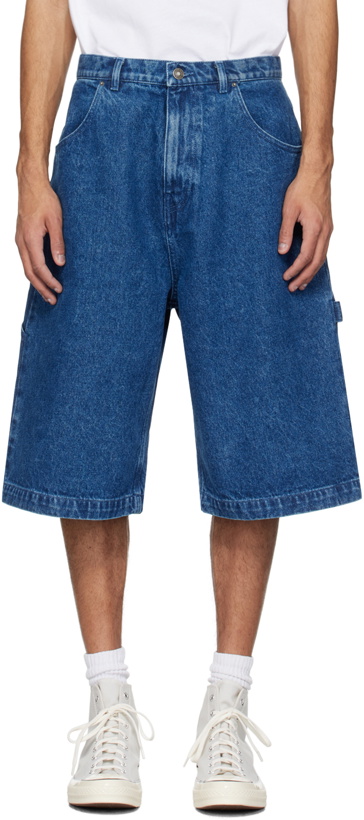 Photo: Sky High Farm Workwear Blue Perennial Denim Shorts