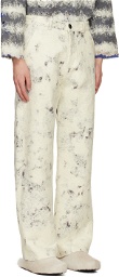 VITELLI Off-White Graphic Trousers