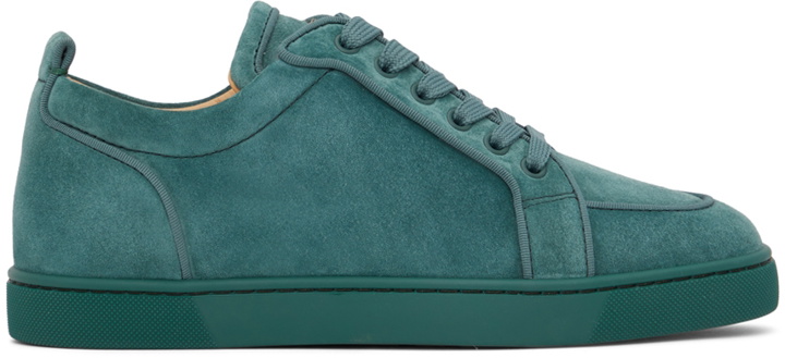 Photo: Christian Louboutin Green Rantulow Orlato Flat Sneakers