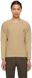 HOMME PLISSÉ ISSEY MIYAKE Beige Monthly Color February T-Shirt