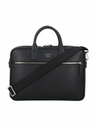 Emporio Armani Logo Plaque Zipped Laptop Case
