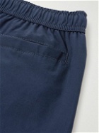 Go Barefoot - Volley Straight-Leg Mid-Length Logo-Appliquéd Swim Shorts - Blue