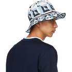 Dolce and Gabbana Blue and White Majolica Print Bucket Hat