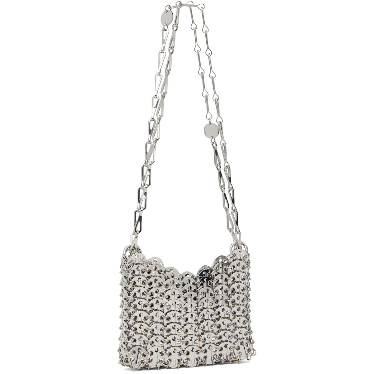 Rabanne Silver 1969 Nano Bag