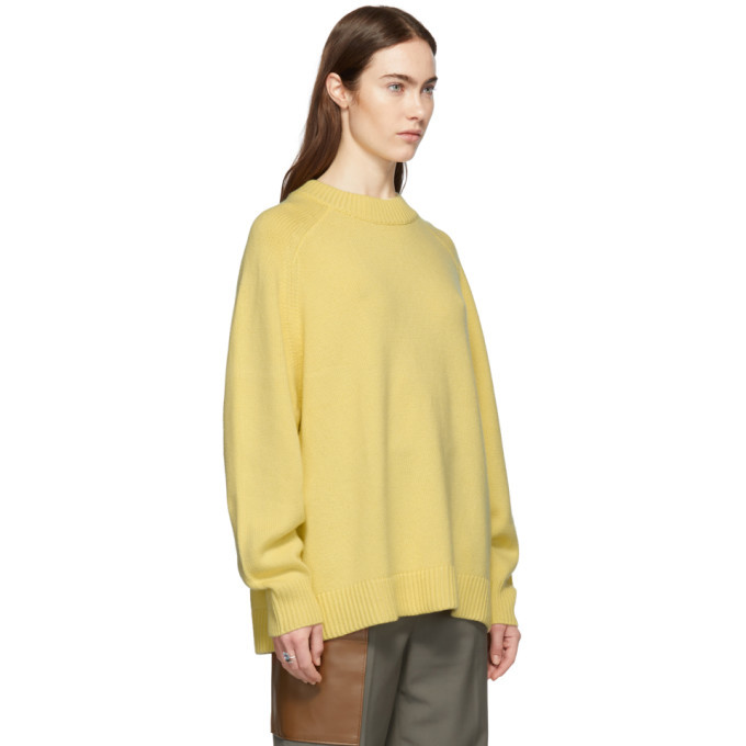 Tibi Yellow Cashmere Oversized Sweater Tibi