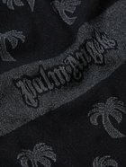 Palm Angels - Logo-Jacquard Stretch-Knit Ski Base Layer - Black