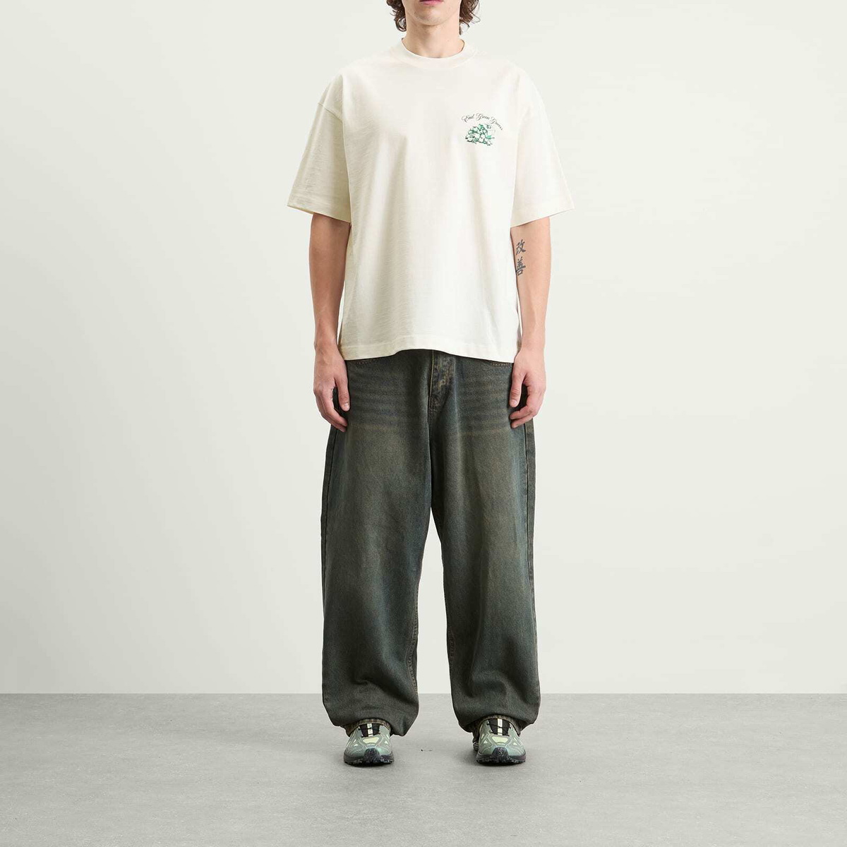 END. Fresh Produce T-Shirt in Ecru