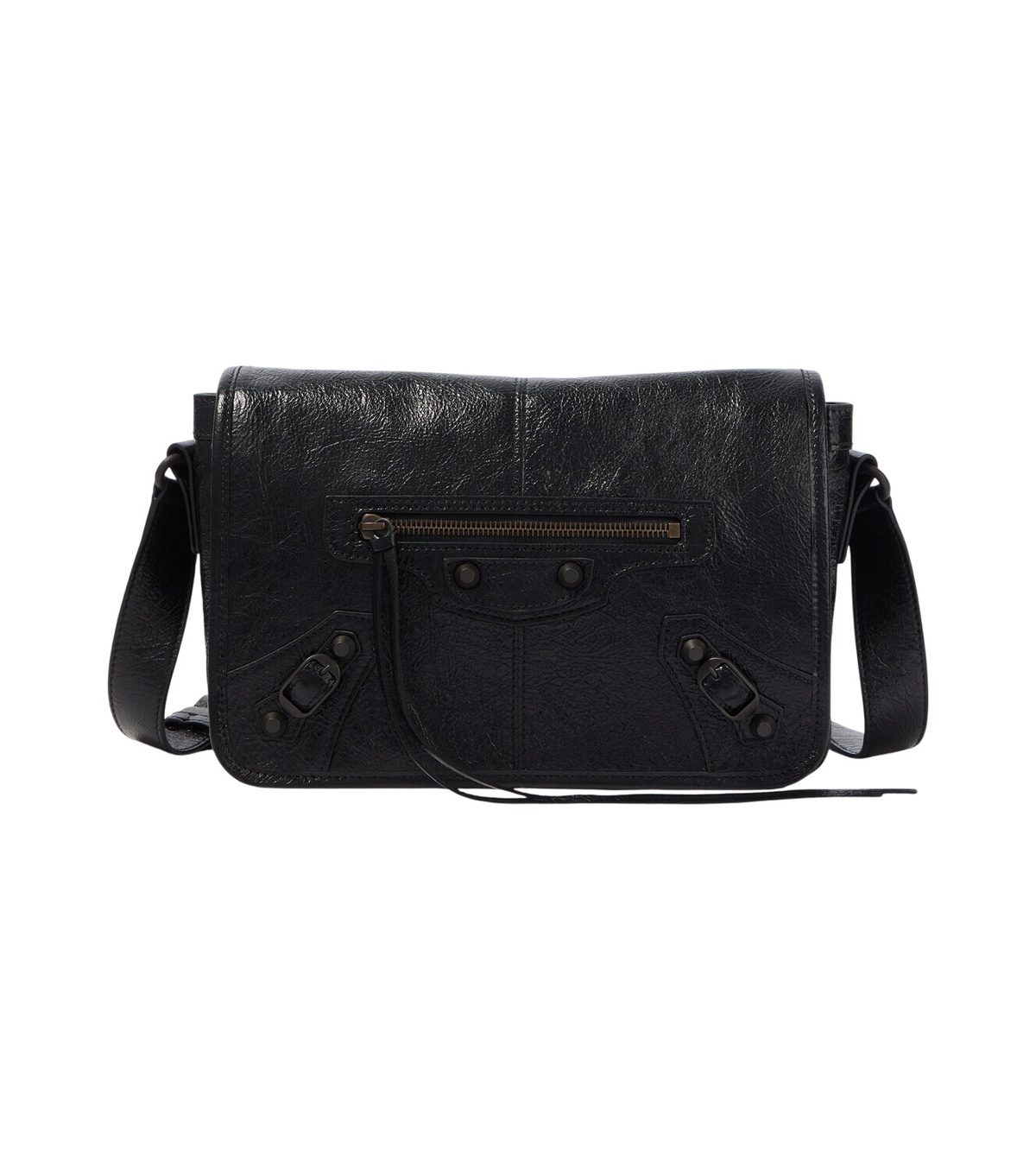 NO/FAITH STUDIOS Black Denim Multipocket Bag