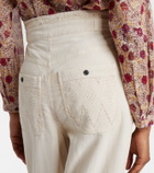 Marant Etoile Kylea broderie anglaise straight jeans