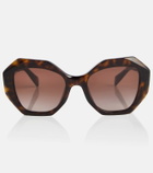 Prada Geometric tortoiseshell sunglasses