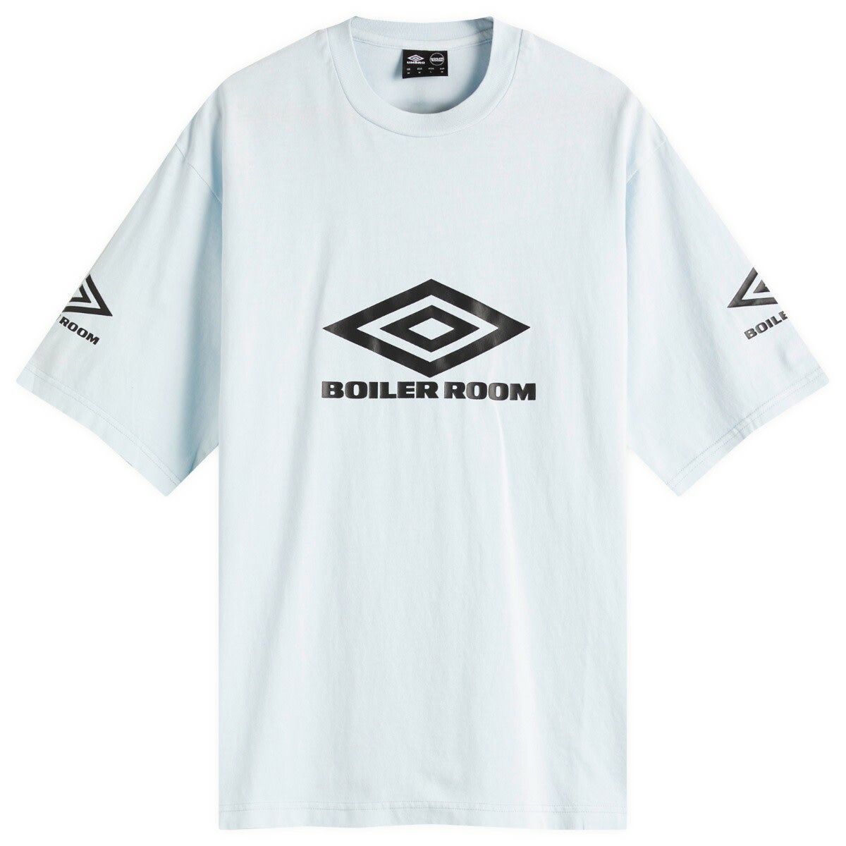 Boiler Room Men's x Umbro Washed T-Shirt in Black Boiler Room