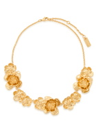 Chloe Floral Gold-tone Brass Necklace - One Size